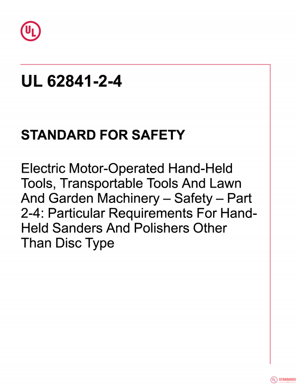 UL 62841-2-4 PDF UL 62841-2-4 PDF